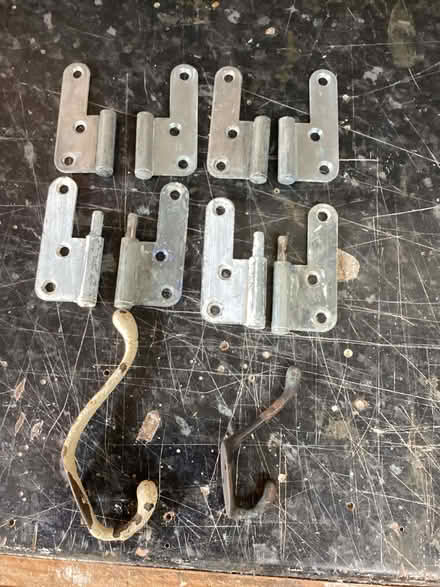 Photo of free Interior Door hinges x4 & 2 coat hooks (Oswestry SY11) #1