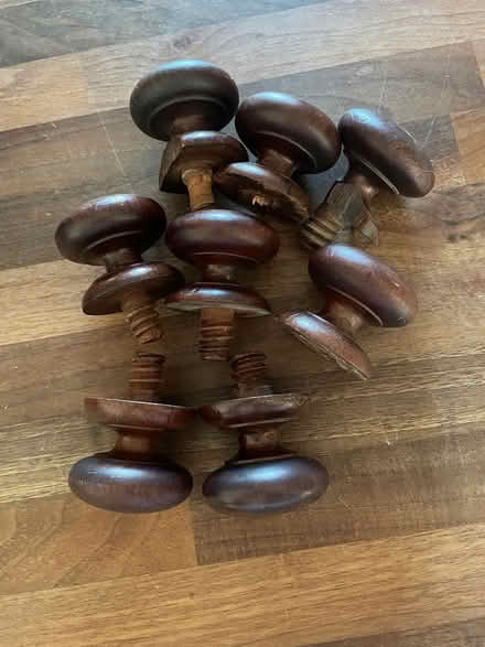 Photo of free 8 Antique Mahogany Drawer Handles (Sunbury TW16) #2
