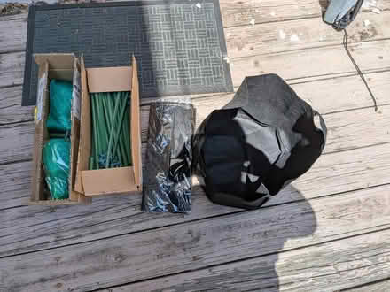 Photo of free 2x grow bags, stakes, netting (Logan Circle) #1