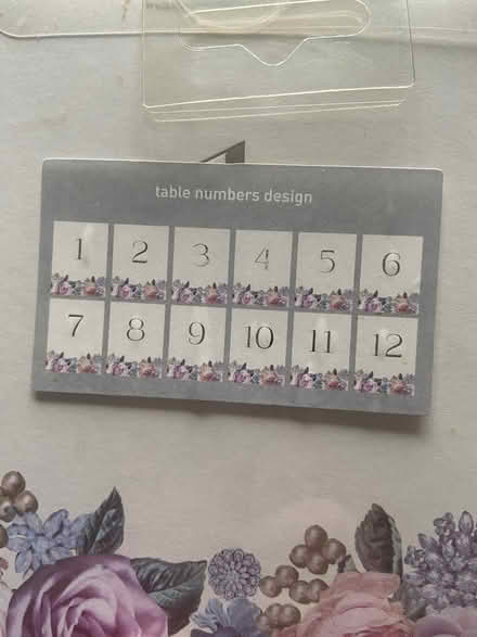 Photo of free Wedding table number cards (Bowerham LA1) #3