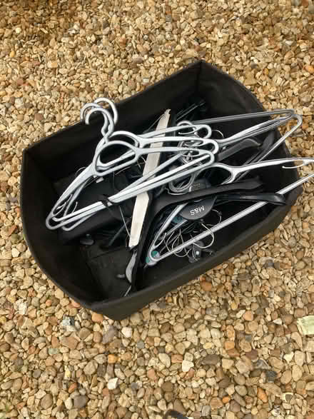 Photo of free Wooden coat hangers (Uley) #2
