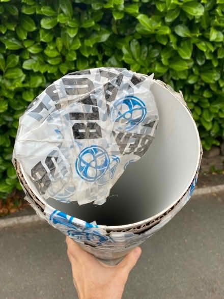 Photo of free White PVC 6” x 1.5m (Lawnswood LS16) #1