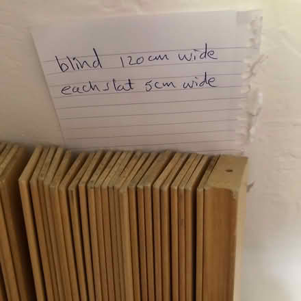 Photo of free Wooden pine blind 120cm wide (Bisley Road GL5) #4