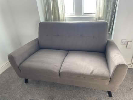 Photo of free Small grey sofa (Melksham SN12) #2