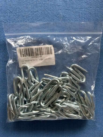 Photo of free Galvanised fence netting U nails (Chorleywood WD3) #1