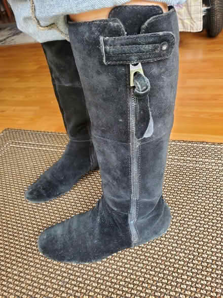 Photo of free Black Suede Leather boots (Saint Peters) #4