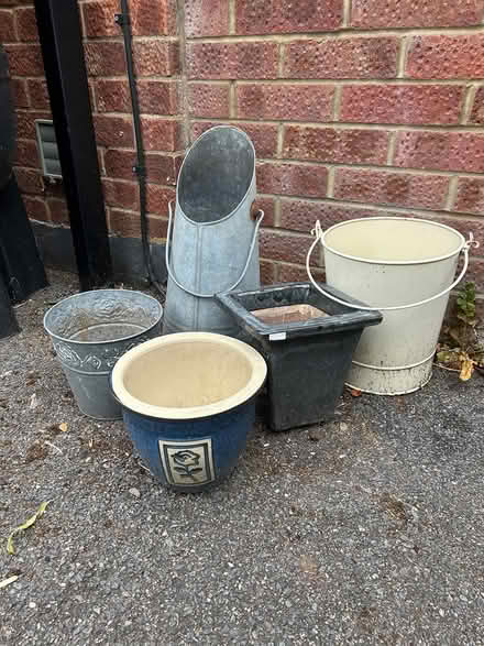 Photo of free Five Assorted planters (Woburn Sands MK17) #1