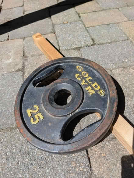 Photo of free 25 lb weight (Arlington, ma) #1
