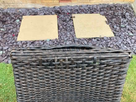 Photo of free 3 Rattan patio chairs (Scriven HG5) #3
