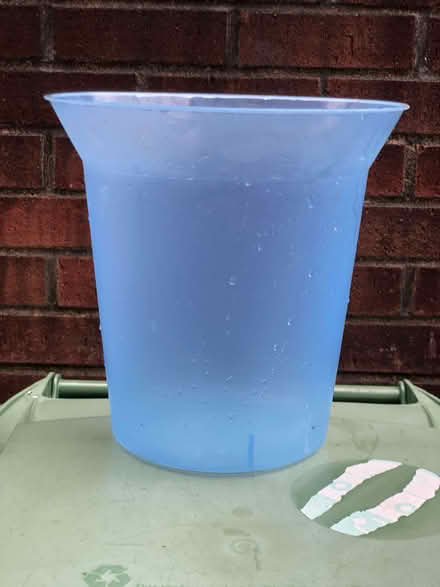 Photo of free Blue plastic bedroom / office bin (Wood Farm OX3) #1