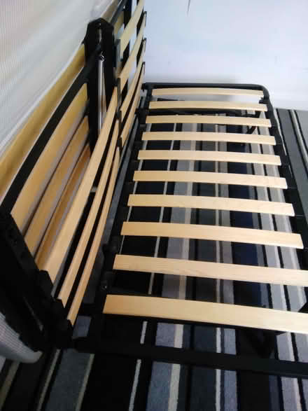 Photo of free Leather effect settee & double sofa bed (Kendal LA9) #3