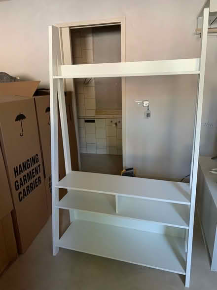 Photo of free White ladder TV / entertainment unit (Manor Court E10) #1