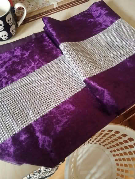 Photo of free Purple and silver table runner (Yorkshire) #1