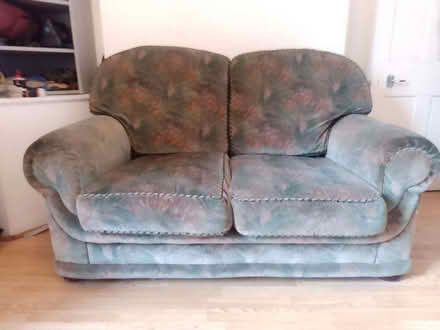 Photo of free Two seater fabric sofa with cover (Sharrow Vale S11) #3