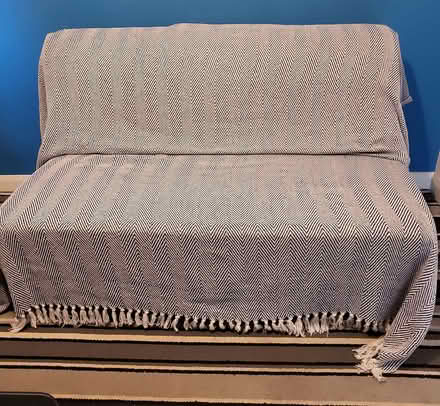 Photo of free Leather effect settee & double sofa bed (Kendal LA9) #4