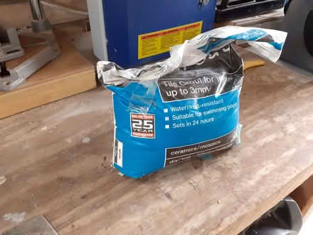 Photo of free Half bag of white Bal tile grout (Calcutt HG5) #1