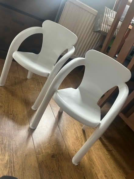 Photo of free 2 kids plastic chairs (Bisley Woking GU24) #1