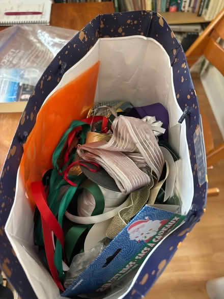 Photo of free Bag of ribbons and happy birthday banner (Uxbridge UB8) #1