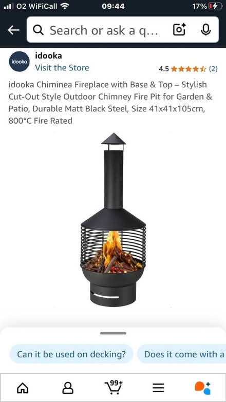 Photo of free Brand new chimenea (CM11 1NQ) #1