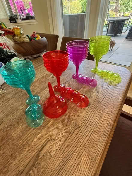 Photo of free Plastic reusable cocktail glasses (Campbell) #1