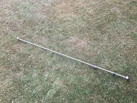 Photo of free Curtain rod with supports and rings (Malvern Link WR13) #1