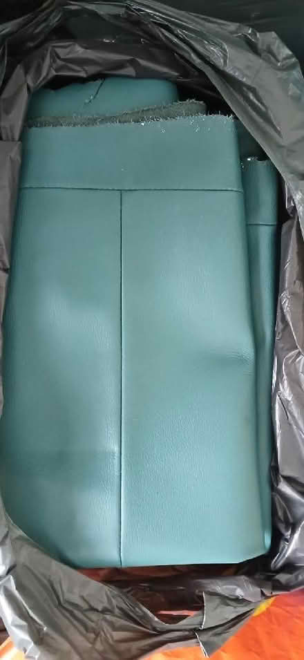 Photo of free Green leather sofa material (Cheshunt EN8) #1