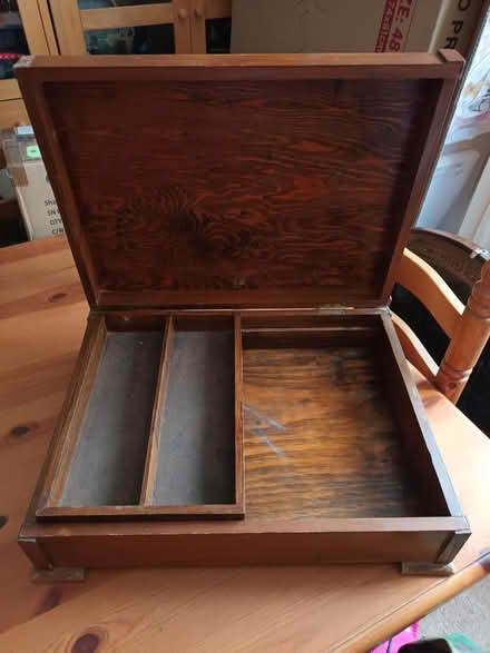 Photo of free lovely old wooden box (Melksham) #2
