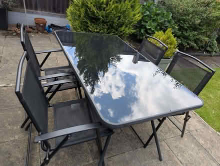 Photo of free Glass garden table set (Heaton Park M25) #1
