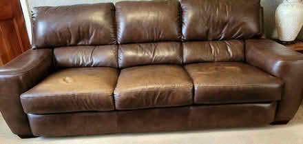 Photo of free Leather 3 Seat Sofa (Park Gate SO31) #1