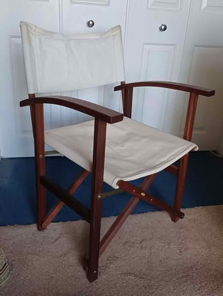 Photo of free Wood and canvas director's chair (Primrose LA1) #1