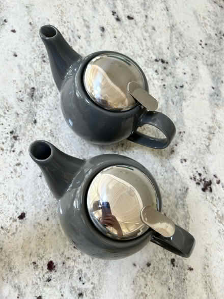 Photo of free 2 small grey teapots metal lids (Near Kew Gardens, Richmond) #2