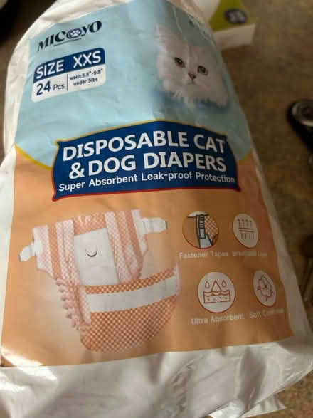 Photo of free cat dog diapers (Coxheath ME17) #1