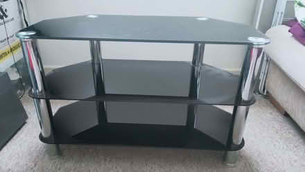 Photo of free Tv stand glass and metal (Merton SW19) #2