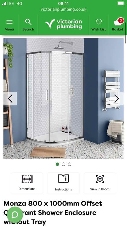 Photo of free Monza shower enclosure (SW4 Clapham) #1