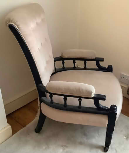 Photo of free Low mahogany arm chair (Emsworth PO10) #2