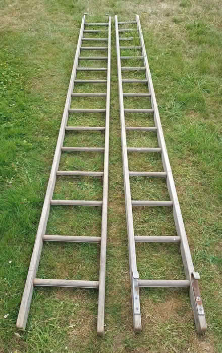 Photo of free Old Wooden Ladders (New Mill HP23) #4