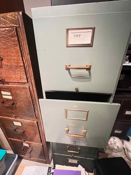 Photo of free 1940’s metal filing cabinet (South Surrey, BC) #2