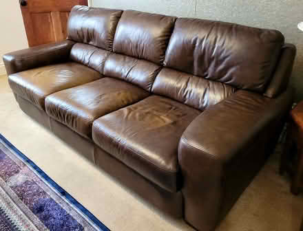 Photo of free Leather 3 Seat Sofa (Park Gate SO31) #2