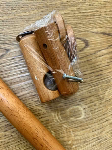 Photo of free Light oak curtain rail 120cm (Near Kew Gardens, Richmond) #2