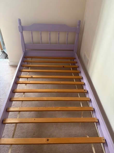 Photo of free Single lilac bed frame (Lansdown GL50) #1