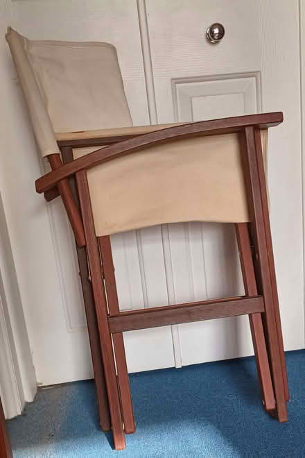 Photo of free Wood and canvas director's chair (Primrose LA1) #2