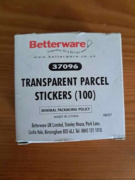 Photo of free Transparent parcel stickers (Amersham HP7) #1
