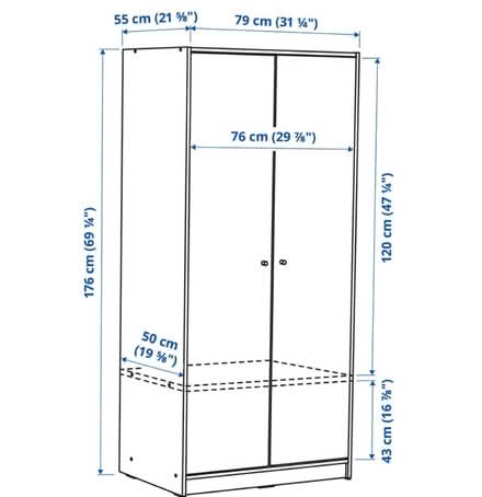 Photo of free Two door wardrobe - SE6 (Bellingham SE6) #2