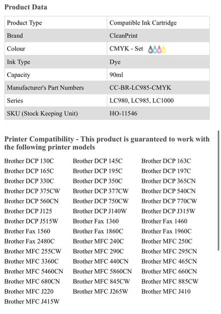 Photo of free Brother printer cartridges (CO10) #2