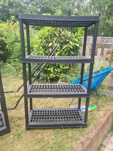 Photo of free 3 x black plastic storage units (hop SE23) #1