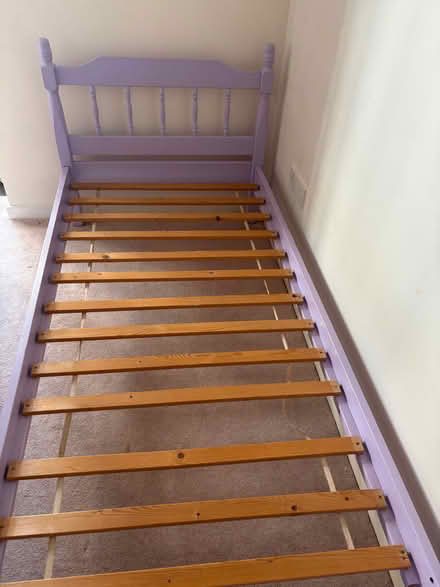 Photo of free Single lilac bed frame (Lansdown GL50) #4