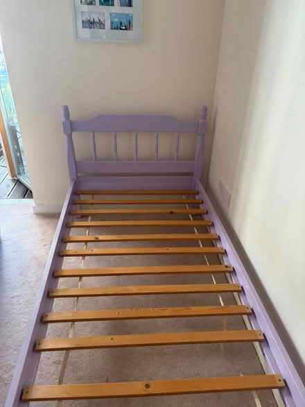 Photo of free Single lilac bed frame (Lansdown GL50) #3