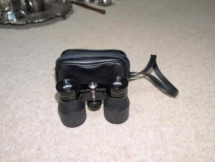 Photo of free Small black binoculars in zip up case. (AB22) #1