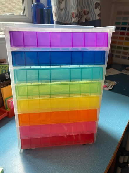 Photo of free Small set rainbow colour drawers (Highbury New Park N5) #1