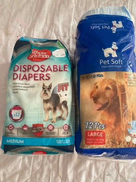 Photo of free Disposable dog season pads (Benson) #1